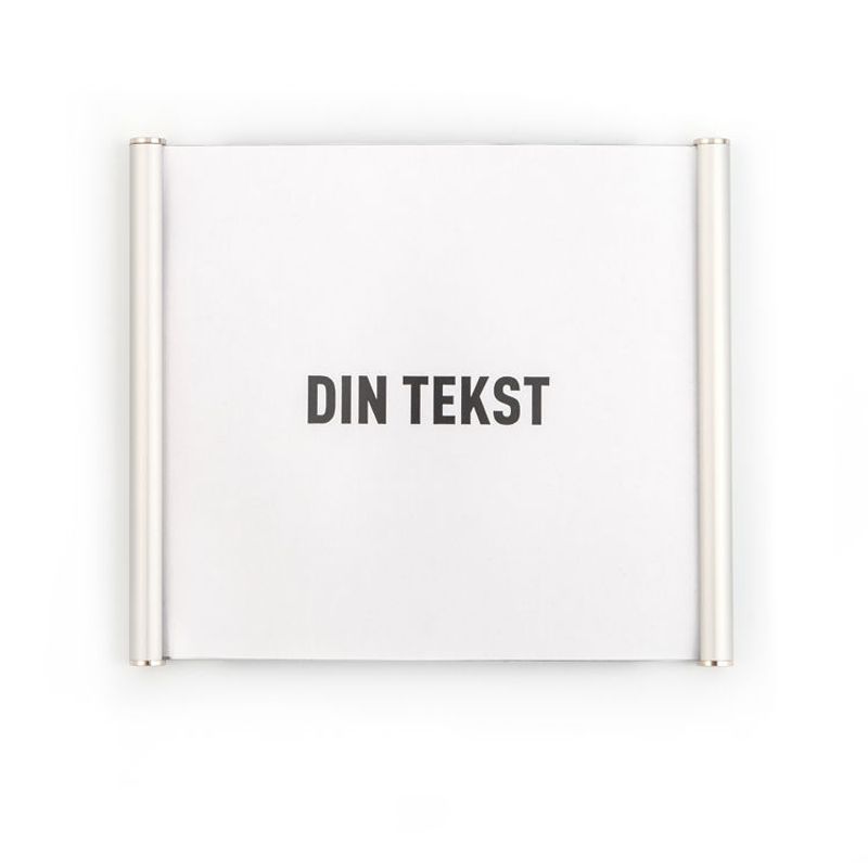 Curvo-skiltsystem for papirinnlegg 16,5x14cm