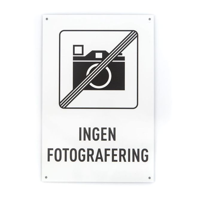 Hovedbilde Fotografering forbudt