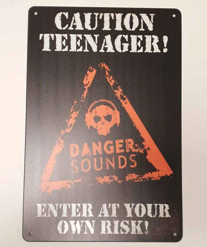 Caution teenager