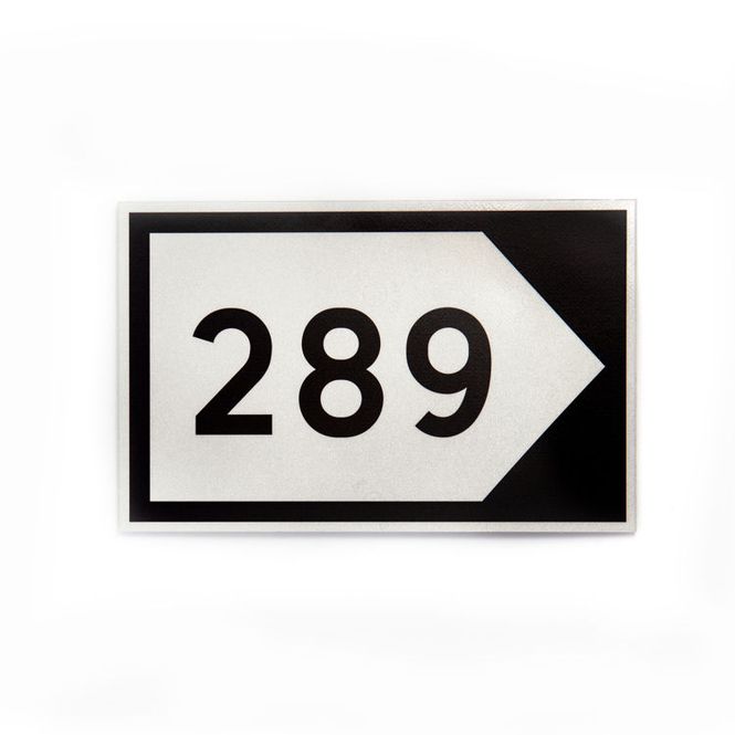 Hovedbilde Husnummer på tilvisningsskilt - enkeltsidig  ...