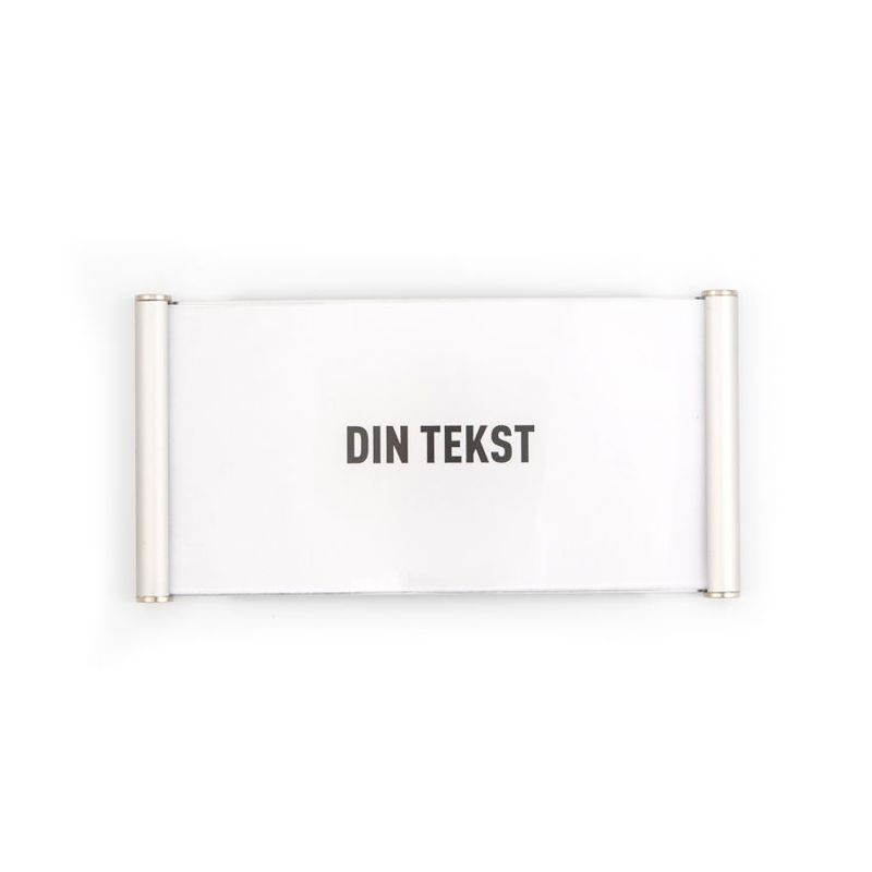 Curvo-Skiltsystem for papirinnlegg 13,5x7 cm