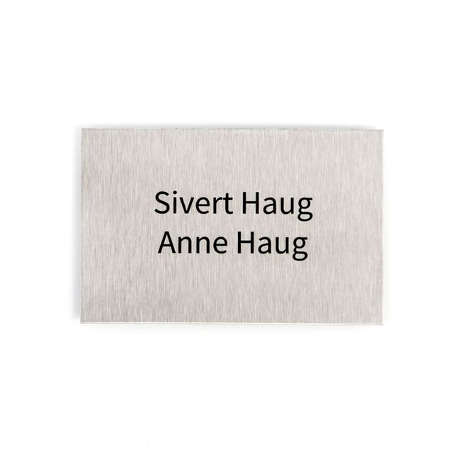 Hovedbilde Postkasseskilt -stål for luke   5,8x9,2 cm